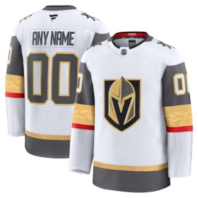 Miehille NHL Vegas Golden Knights Pelipaita Custom Fanatics Premium 2024-25 vieras Valkoinen